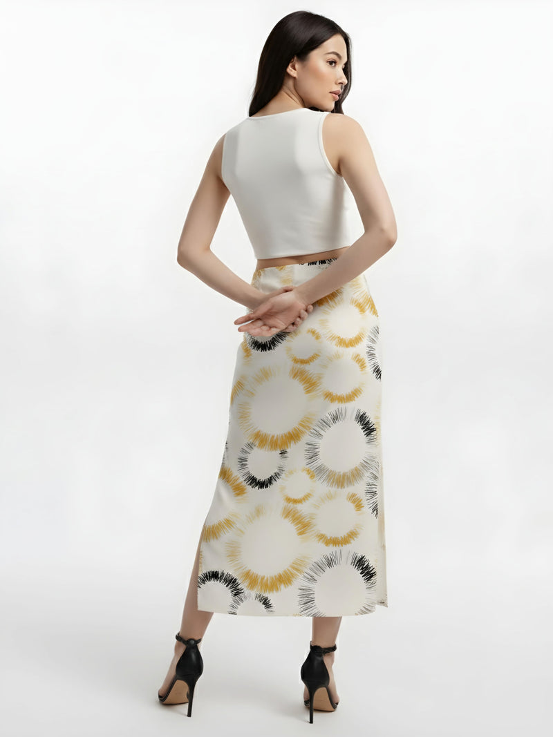 Women's Sunburst Halo Lumina Midi Skirt
