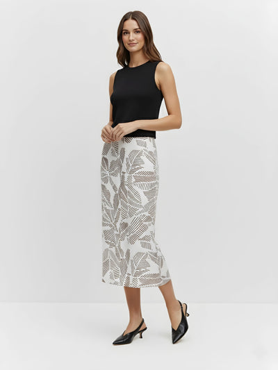 Women's Terra Line Foliage Harmony Midi Skirt