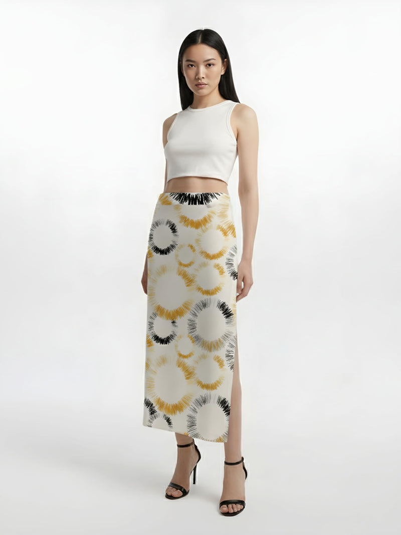 Women's Sunburst Halo Lumina Midi Skirt