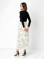 Women's Vienna Scribble Essence Midi Skirt