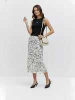 Women's Crystal Shards Radiance Midi Skirt