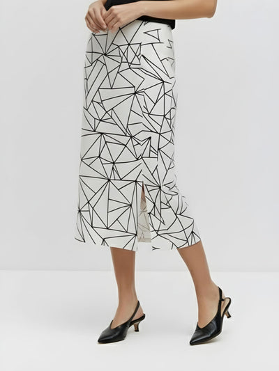 Women's Crystal Shards Radiance Midi Skirt