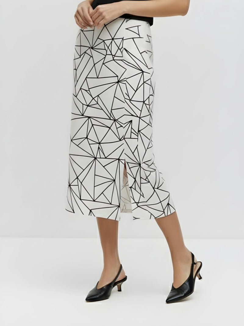 Women's Crystal Shards Radiance Midi Skirt