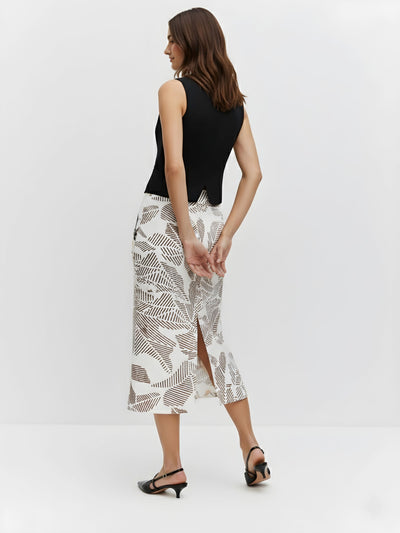 Women's Terra Line Foliage Harmony Midi Skirt